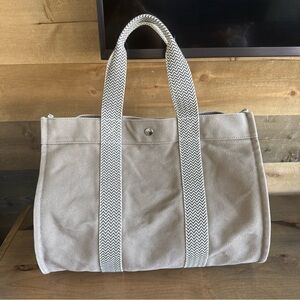 Authentic HERMES Cannes MM Handbag Tote Bag Brown